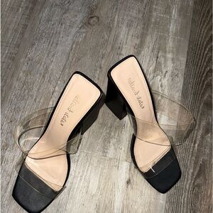 Altered State - clear strap, black high heels